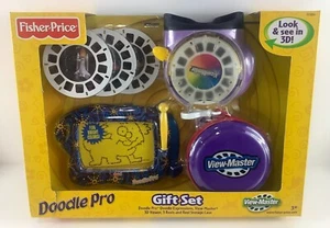 2004 Fisher Price Gift Set Doodle Pro Expressions View Master 3D Viewer 3 Reels - Picture 1 of 7