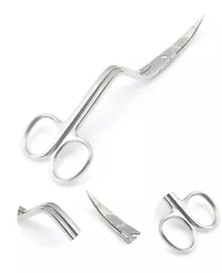 6" Large Double Curved Scissors - Stainless Steel Embroidery Supplies - Picture 1 of 2