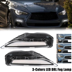 Luz antiniebla diurna LED DRL de 3 colores para Infiniti Q50 Sport 2014-20 - Imagen 1 de 5