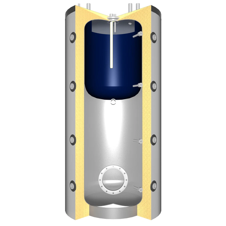 SCHINDLER + HOFMANN SPEICHERTECHNIK Pufferspeicher 1000 L mit Brauchwasser