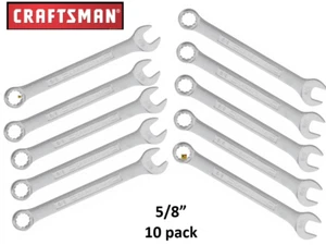 New Craftsman 5/8 Inch Combination Wrench 12 Point 10 Pc Set Fast Free Shipping - Picture 1 of 1