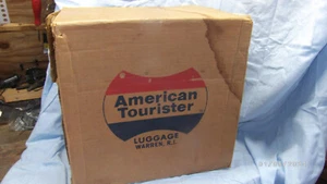 NOS NEW American Tourister Yellow 1017 Tote Bag Luggage Suitcase with Key - Picture 1 of 5