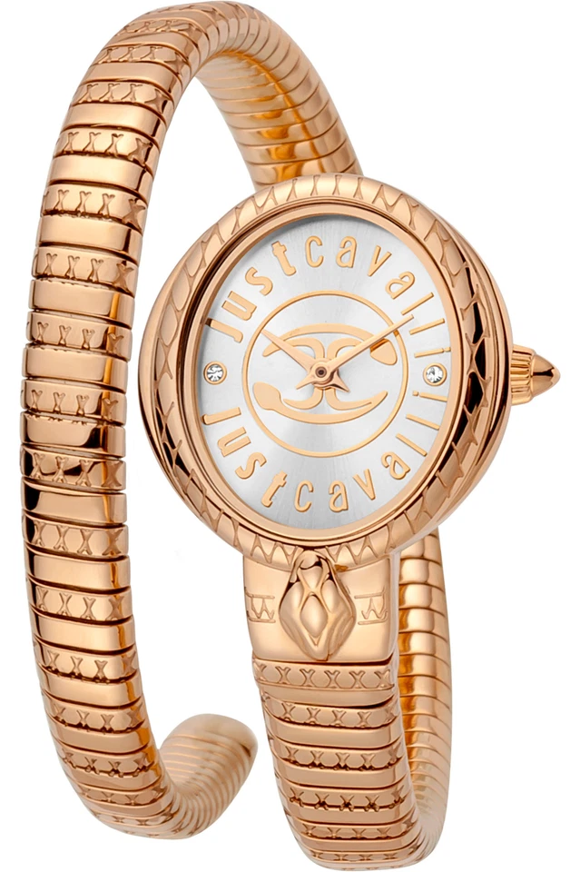 Just Cavalli JC1L152M0045 Glam Chic Snake silver rose gold Women's Watch NEW - Image 1 of 1