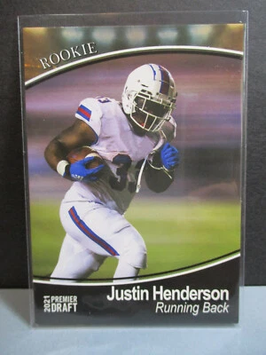 2021 Sage Hit Premier Draft High Series #87 Justin Henderson Base Rookie Card - Image 1 of 2