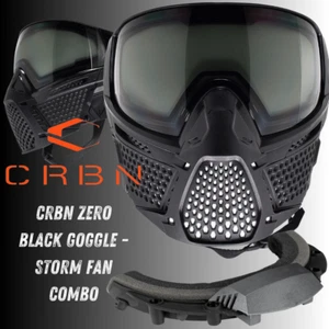 NEW CRBN ZERO BLACK GOGGLE - STORM FAN COMBO - Picture 1 of 15