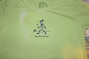 Camiseta trituradora grande nueva con etiquetas DEFECTO Life Is Good Wander mujer playa lima SS - Imagen 1 de 4