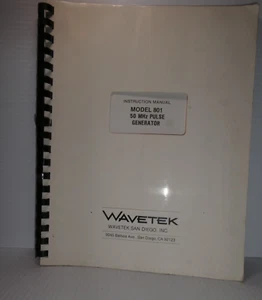Wavetek Model 801 50 MHz Pulse Generator Instruction Manual (Revision 5/84) - Picture 1 of 4
