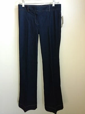 Pantalones de mezclilla acampanados THEORY para mujer color índigo claro pierna 2 nuevos con etiquetas $155 Foto 1 de 4