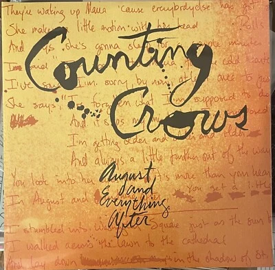 COUNTING CROWS 'August Everything After LP NEW Himalayans Mod-L Socity Satriani - Image 1 of 3