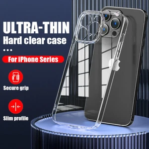 Coque Rigide Transparente Anti-choc Pour iPhone 17 16 15 Plus 14 Pro Max 13 12 - Foto 1 di 13