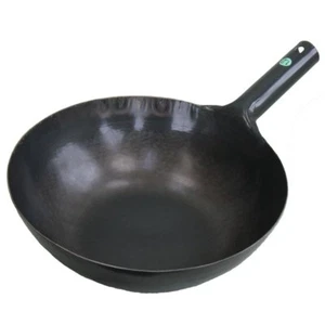 Yamada Brand: Single hand iron Chinese wok, pan: Thickness 1.2 mm 0.0472" - Picture 1 of 2