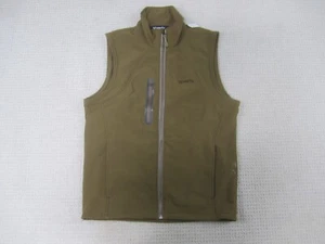 Vertx Jacket Mens Small Green Brown Zip Up Mock Neck Active Outdoor Fleece Vest - Picture 1 of 13