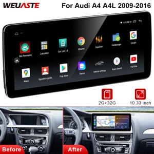 10.33'' Android Car GPS Auto Dash Media Wireless Carplay For Audi A4 A4L 2009-16 - Picture 1 of 12