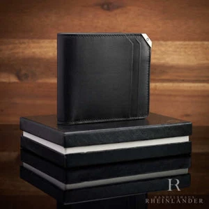 Portafoglio Montblanc Leather Goods Urban Spirit 6 CC pelle nera ID 124089 - Foto 1 di 4