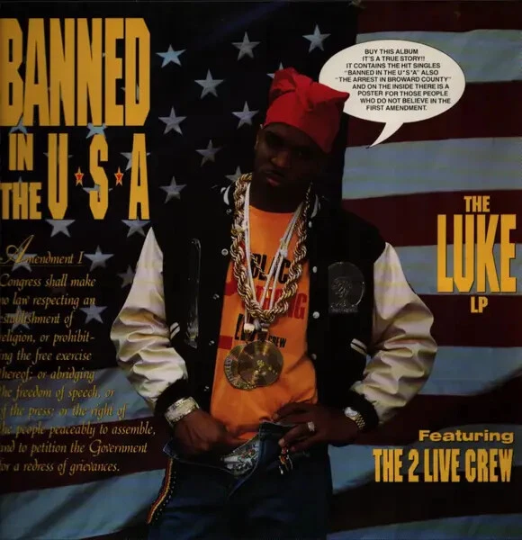 Luke Featuring The 2 Live Crew Banned In The U.S.A. POSTER NEAR MINT Vinyl LP - Bild 1 von 1