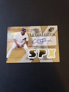 2007 SPx Young Stars Signatures Baseball Card #YSCQ Carlos Quentin Auto - Picture 1 of 4
