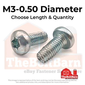 Tornillos formadores de rosca de cabeza de bandeja de accionamiento estrella M3-0,50 zinc (elige longitud y cantidad) - Imagen 1 de 6