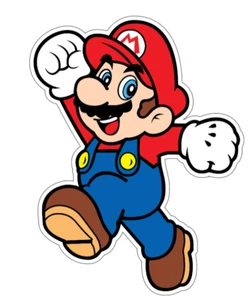7x5cm 3 piezas Super Mario A1 Vinilo Adhesivo Portátil Teléfono Móvil Libros Impermeable - Imagen 1 de 3