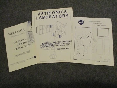 1968 NASA LOT MSFC 10TH ANNIV ASTRIONICS & MFG ENGINEERING LABORATORY PROGRAMS - Image 1 of 4
