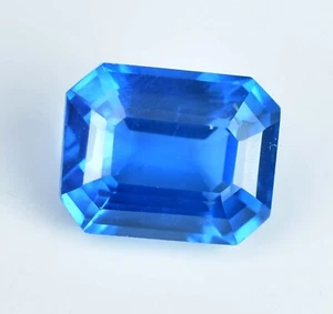 Piedra preciosa suelta CERTIFICADA impecable topacio azul suizo natural de 4,20 quilates - Imagen 1 de 7