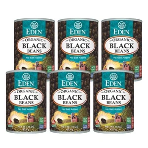  Organic Black Beans No Salt Added 15 Oz (Pack Of 6) - Picture 1 of 4