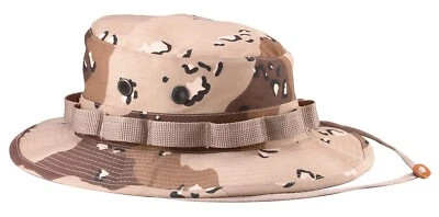 Sombrero Boonie Desert Storm Chocolate Chip Camuflado Ventilado Ajustado Ripstop Rothco 5814 Foto 1 de 2