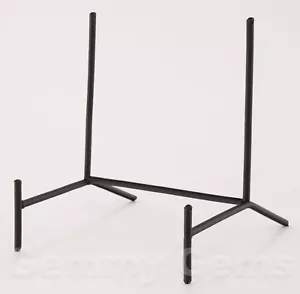 112XL 5X Large Black Iron Metal Display Stands Decor Slab Slice Plate Crystal - Picture 1 of 7