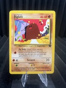 Diglett 52/82 - Team Rocket Unlimited Edition - WOTC Pokemon LP - Picture 1 of 2