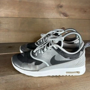 nike air max thea womens size 7.5 shoes gray athletic running sneakers - Picture 1 of 8