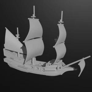 1/1200th English Galleon "Golden Hind" (Turner Miniatures) - Picture 1 of 1