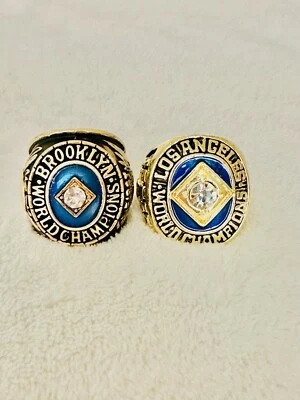 2 PCS LA Dodgers Championship Ring Set, 🇺🇸 SHIP. 1955 And 1959 - Image 1 of 3
