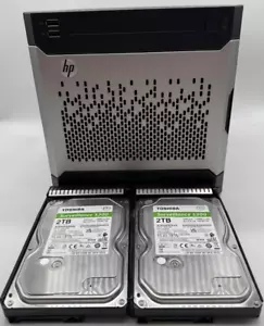 HP MicroServer Gen8 Server Xeon E3-1265L V2 2,5GHz, 8GB RAM 2x2TB HDD - Bild 1 von 12