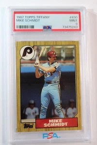 1987 TOPPS TIFFANY #430 MIKE SCHMIDT PSA 9 - Picture 1 of 2