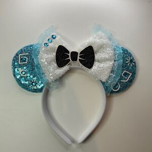 Alice in wonderland Disney world Minnie Mickey Mouse Ears headband bow dress up