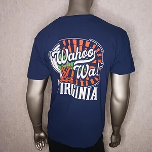 NCAA Virginia Cavaliers Mens Large Short Sleeve T Shirt Blue Wahoo Wa New - Picture 1 of 9