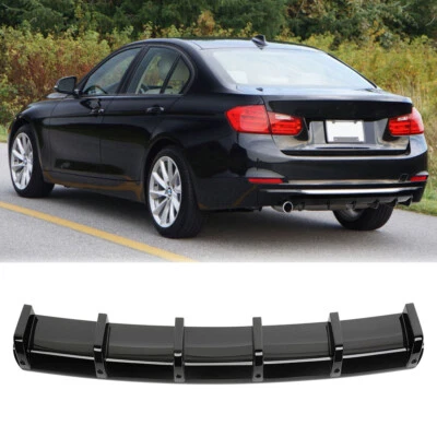 Kit de cuerpo de 6 aletas de tiburón difusor de parachoques trasero para E92 E93 F30 328i 335i Foto 1 de 4