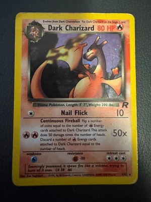 Pokemon Karte Dark Charizard 4/82 Holo Team Rocket Set Englisch. Guter Zustand! - Bild 1 von 4