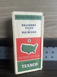 Mapa de ruta de Texaco 1937: Oklahoma Texas México antiguo usado - Imagen 1 de 2