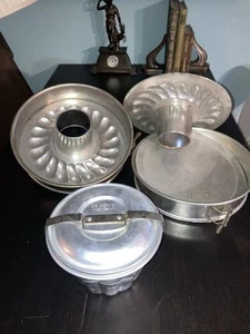 Dr. Oetker Puddingform Wasserbadform Aluminium, Springform, Set 8 Teile! Alt - Bild 1 von 8