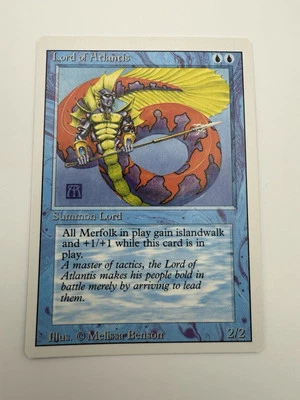 1994 MTG - Revised(3rd) - LORD OF ATLANTIS - Vintage Rare - NM! Never Played - Image 1 of 2