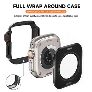 Metal Protector Case for Apple Watch Ultra 10 9 8 7 6 5 4 SE Bumper Frame Cover - Picture 1 of 13
