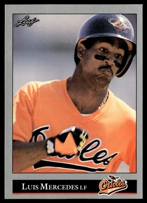 1992 Leaf Luis Mercedes Baltimore Orioles #130 - Image 1 of 2