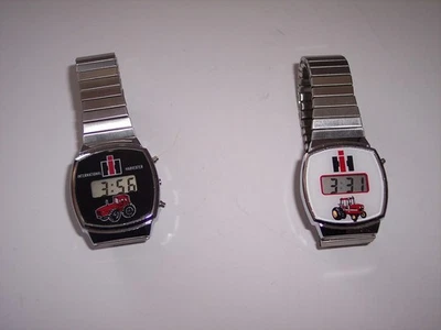 2 relógios digitais masculinos vintage de quartzo para trator INTERNATIONL HARVESTER (funciona) - Imagem 1 de 4