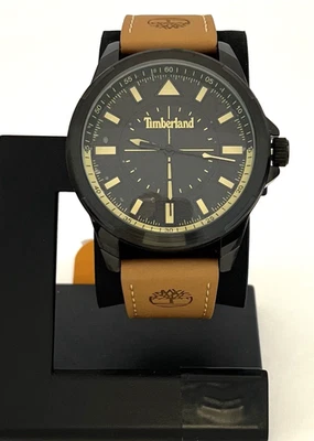 RELOJ TIMBERLAND ACERO INOXIDABLE NEGRO CON CORREA DE CUERO TOSTADO TDWGA9008301 Foto 1 de 4
