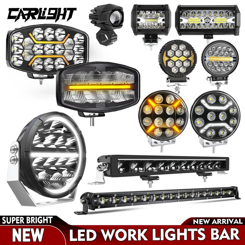 LED Work Light Bar Spot Flood Beam Driving Offroad Car Truck SUV 4x4 ATV 12V 24V - Image 1 of 1
