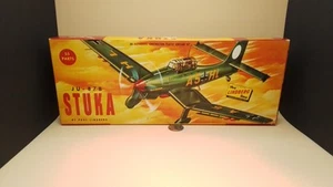Lindberg JU-87B Stuka 524:98 Maßstab 1:4 Vintage Modellbausatz komplett in orig Box - Bild 1 von 2