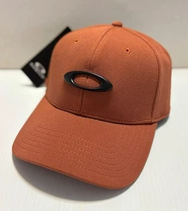 OAKLEY Tincan Cap Stretch Fitted Men's Hat Auburn S/M L/XL F0S911545 - Picture 1 of 4