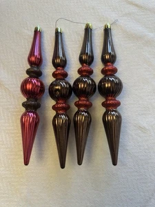 (4er Set) 9" Multicolor Eiszapfen Christbaumschmuck - Bild 1 von 3