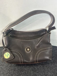 Dooney and Bourke Tassel Shoulder /Hand Bag Handbag Dark Brown Vintage - Picture 1 of 10