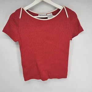Womens Vintage Kathy Ireland Red Top Warm Size L - Picture 1 of 4